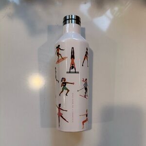 White Water Bottle with Colorful Figures rifle paper x corkcicle